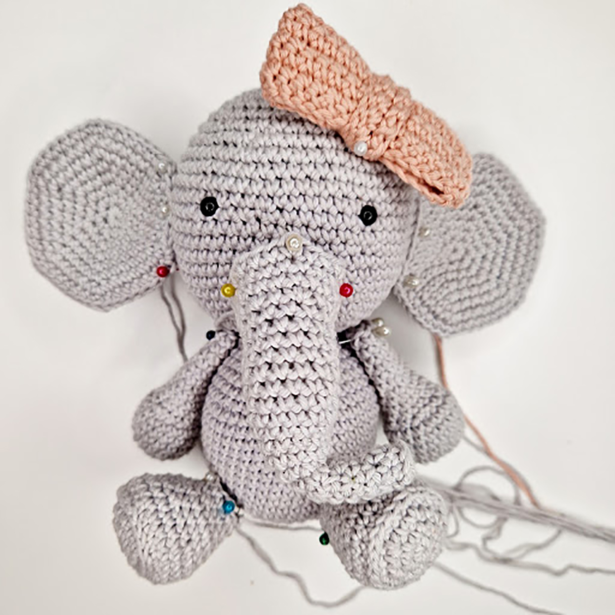 free amigurumi elephant pattern step 21