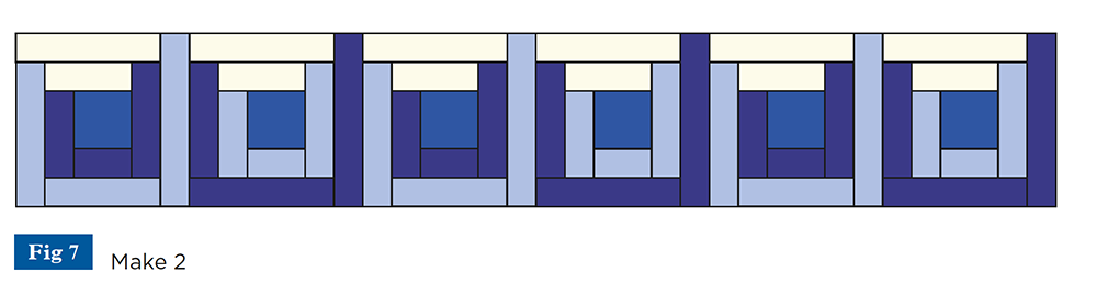 printable log cabin quilt diagram figure 7