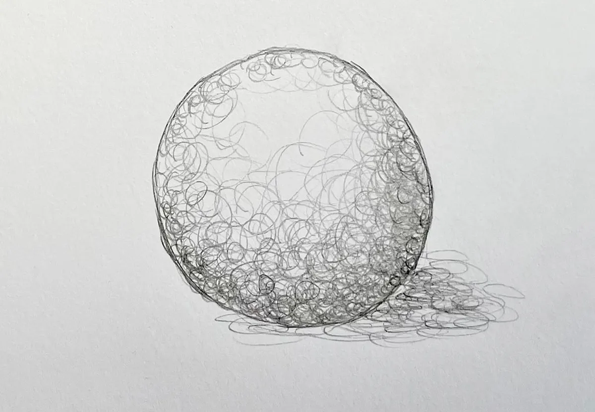 Drawing a scumbled sphere