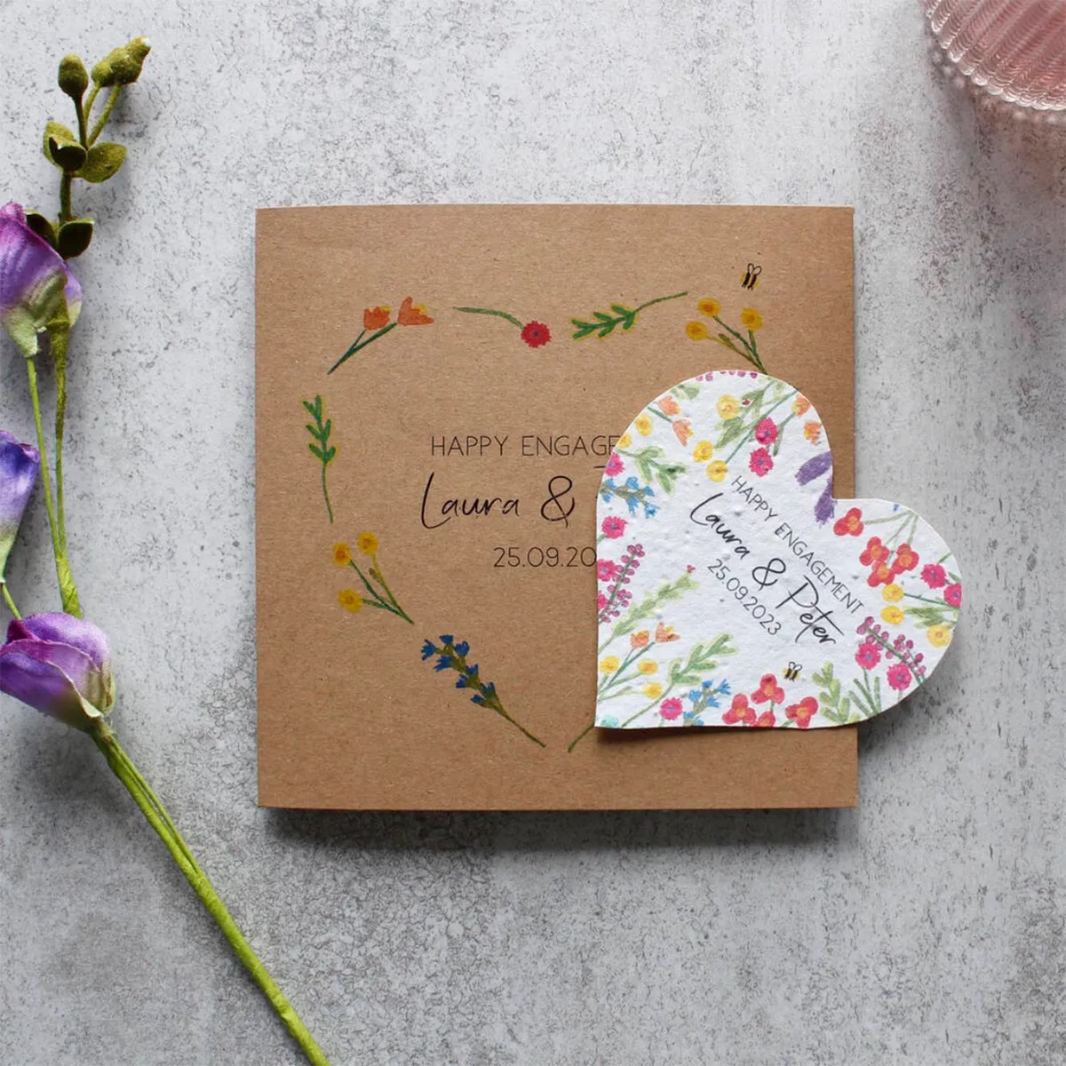 Wild seed heart card from Not On The High Street