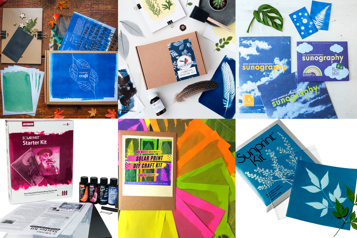 Baker Ross AX114 Sun Print Paper Kits – Pack of 12, For Kids Arts