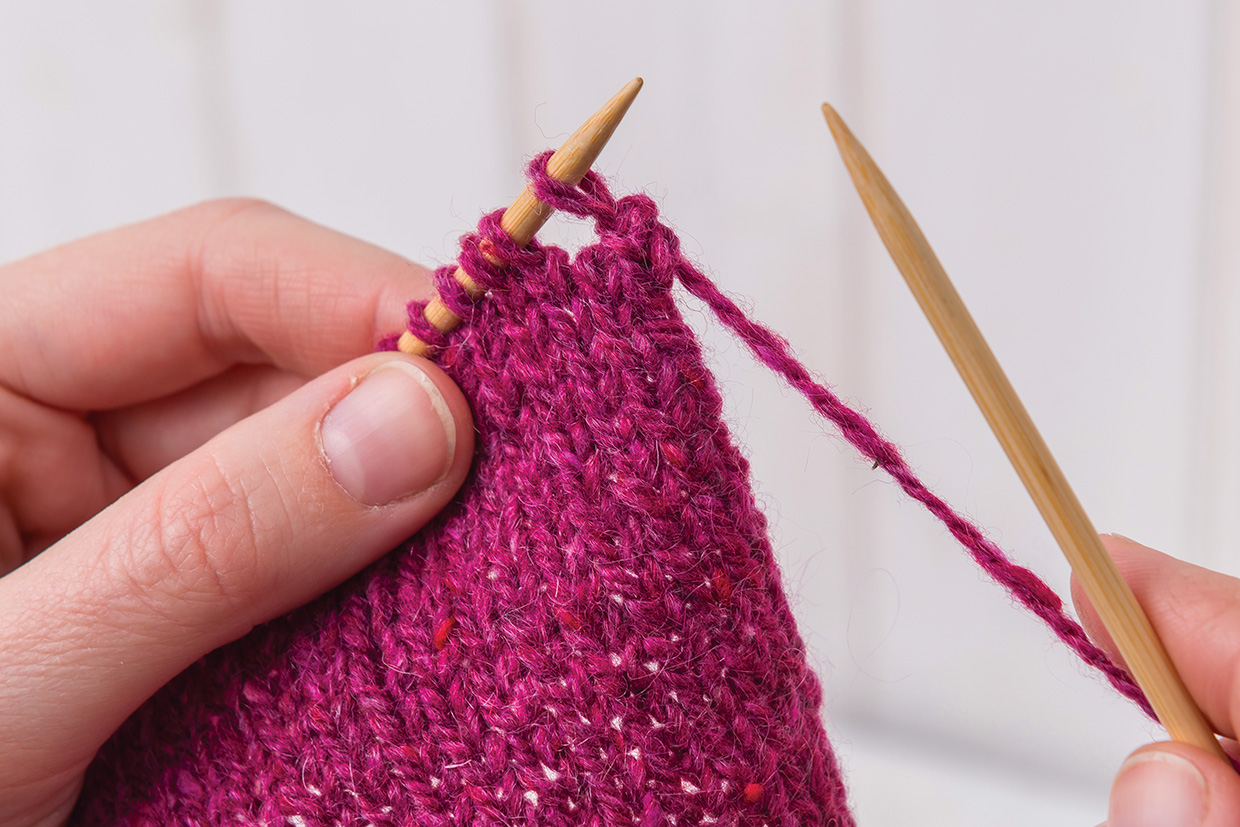 How to cast off knitting Picot 2
