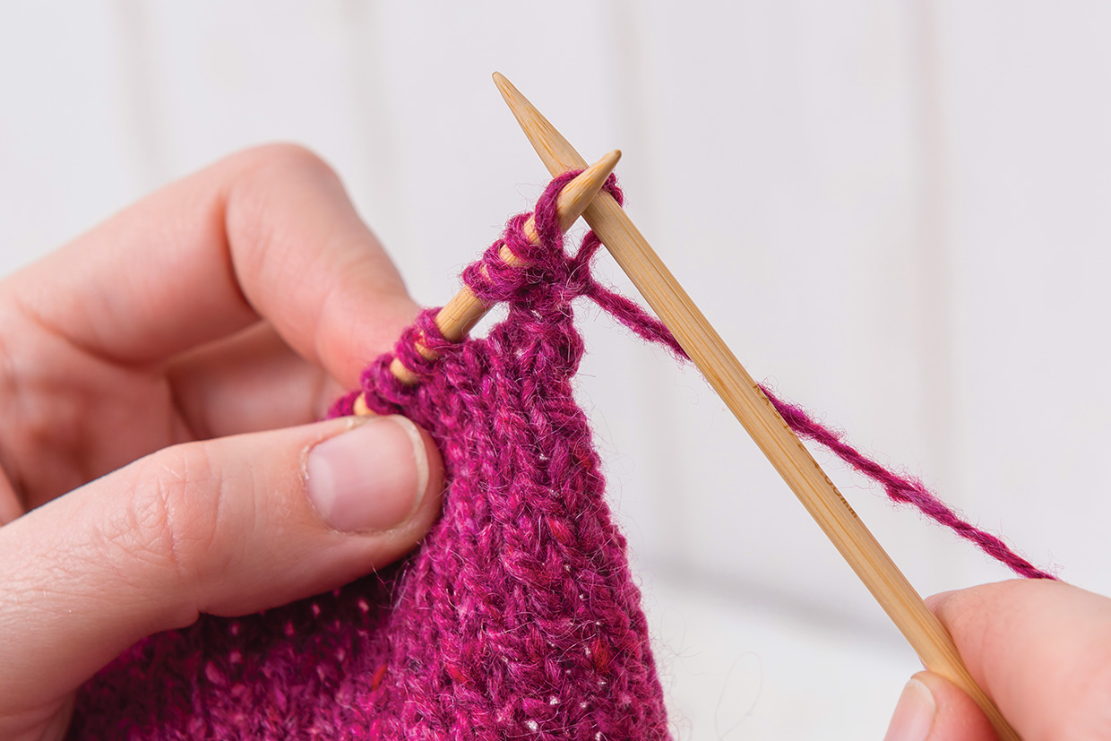 How to cast off knitting Picot 3