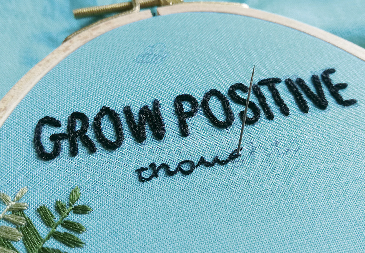 botanical embroidery step 3