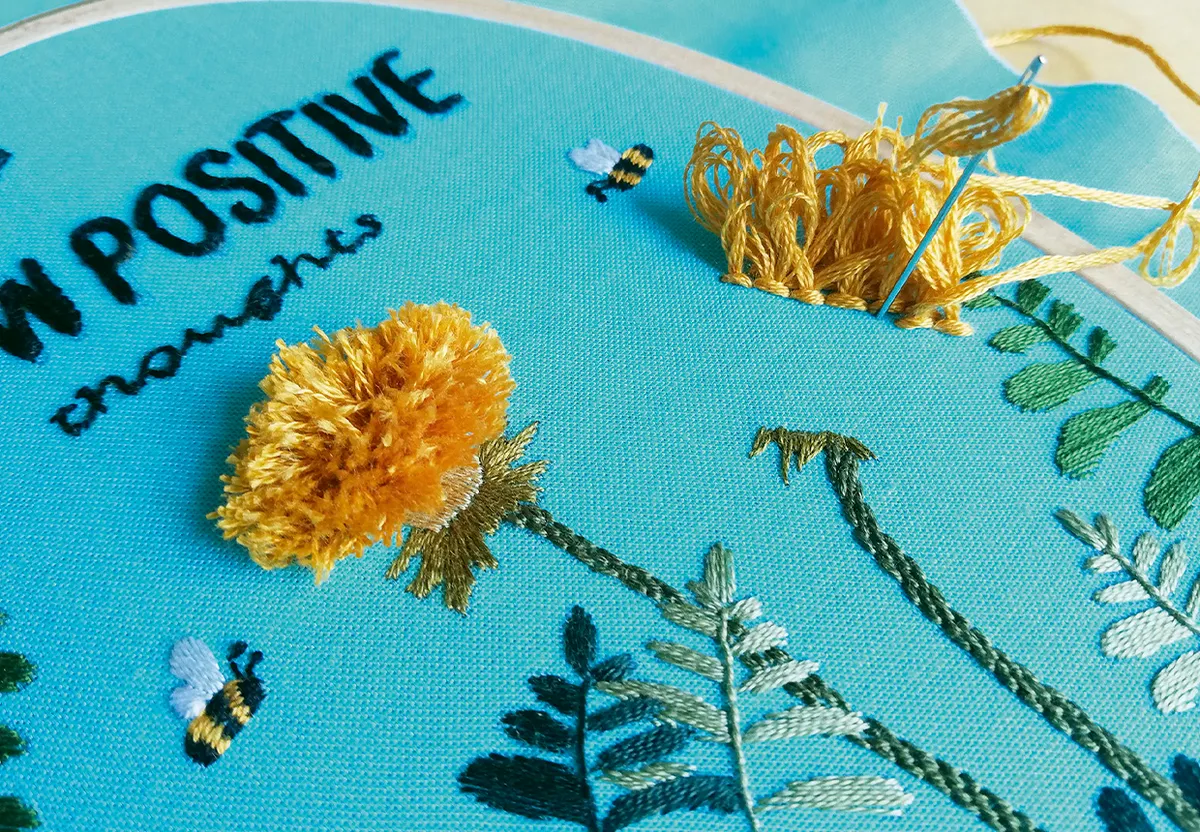 botanical embroidery step 6