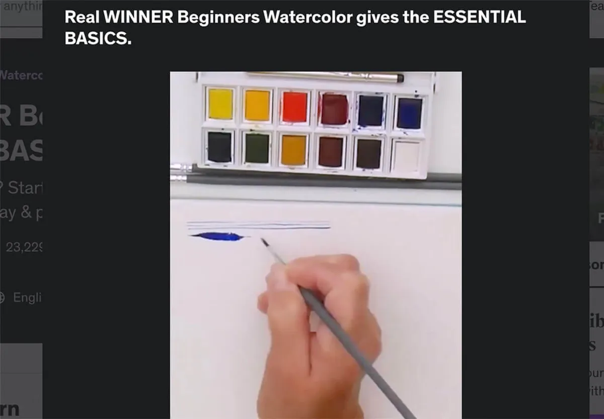Real winner beginner watercolor course