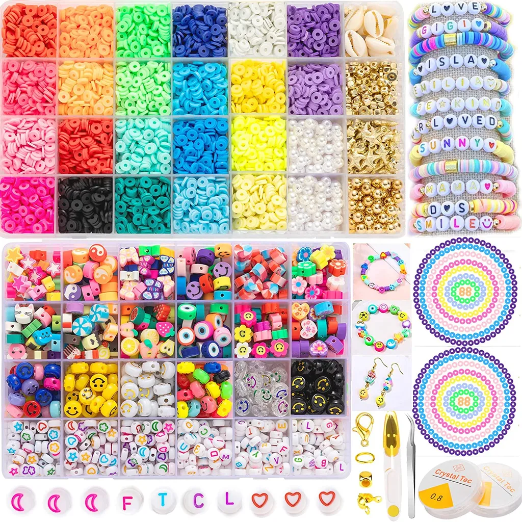 Box of colourful beads