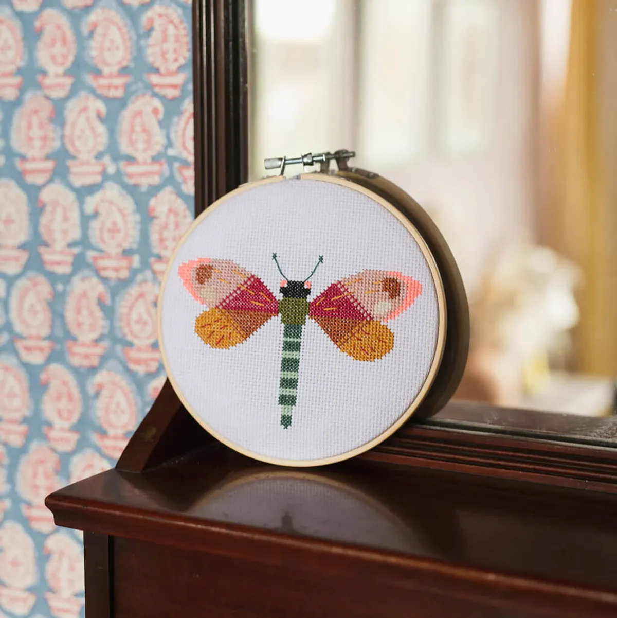 counted cross stitch kit - dragonfly