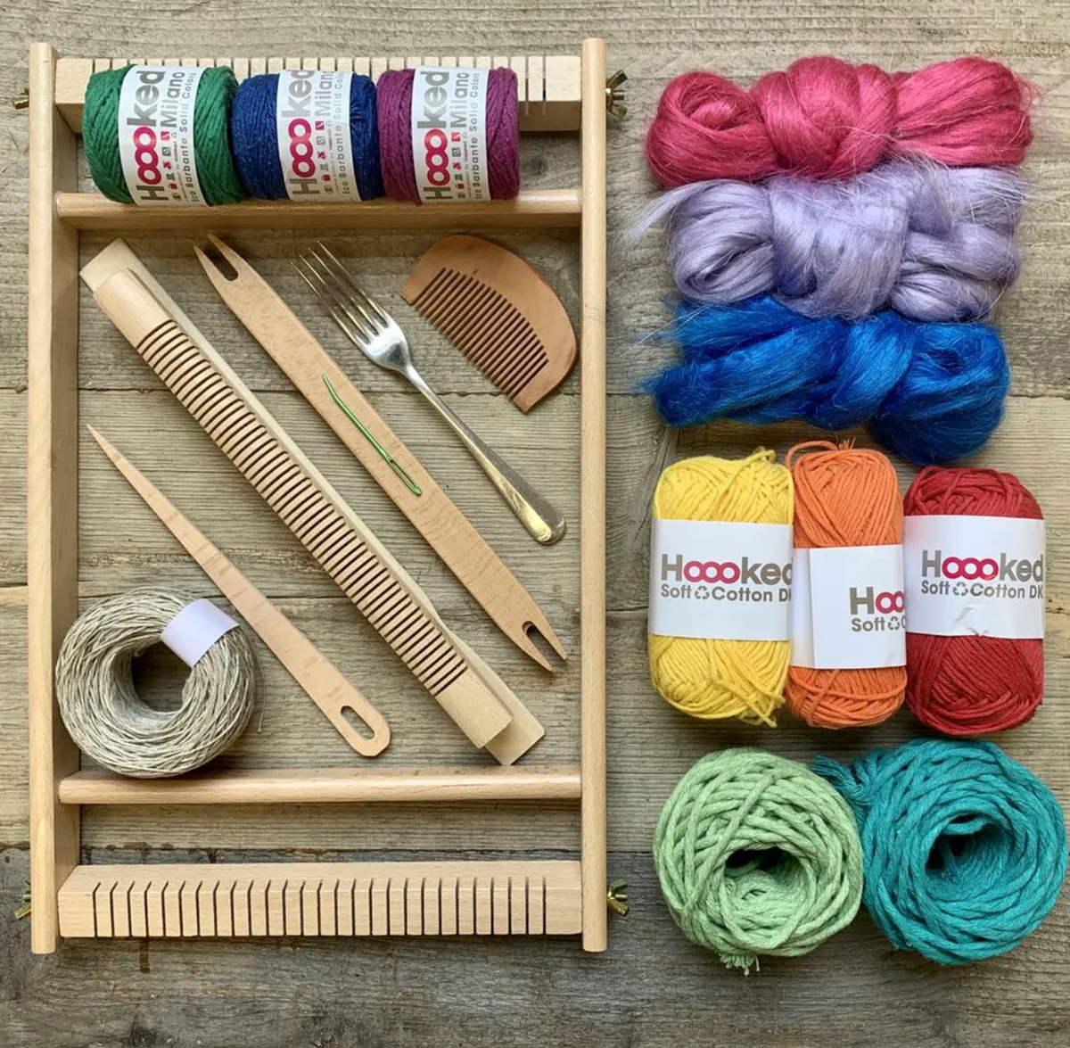 Frame weaving starter kit