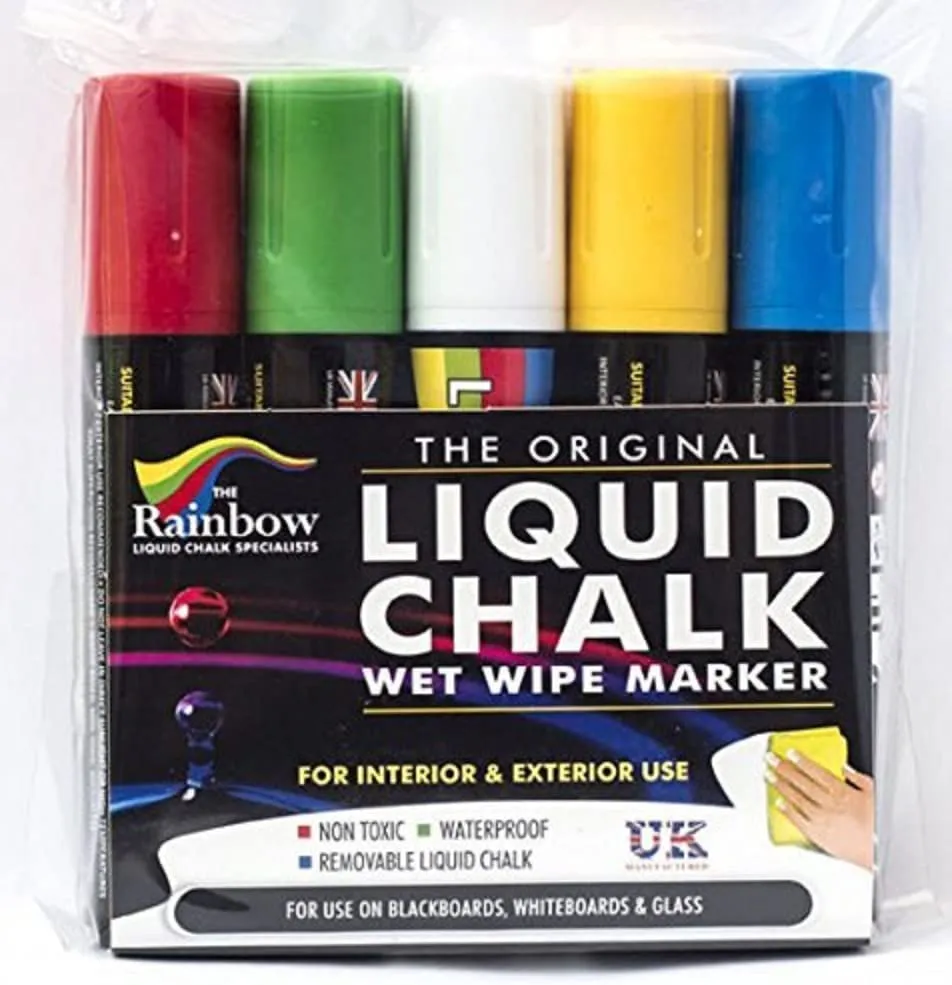Broad tip chalk markers