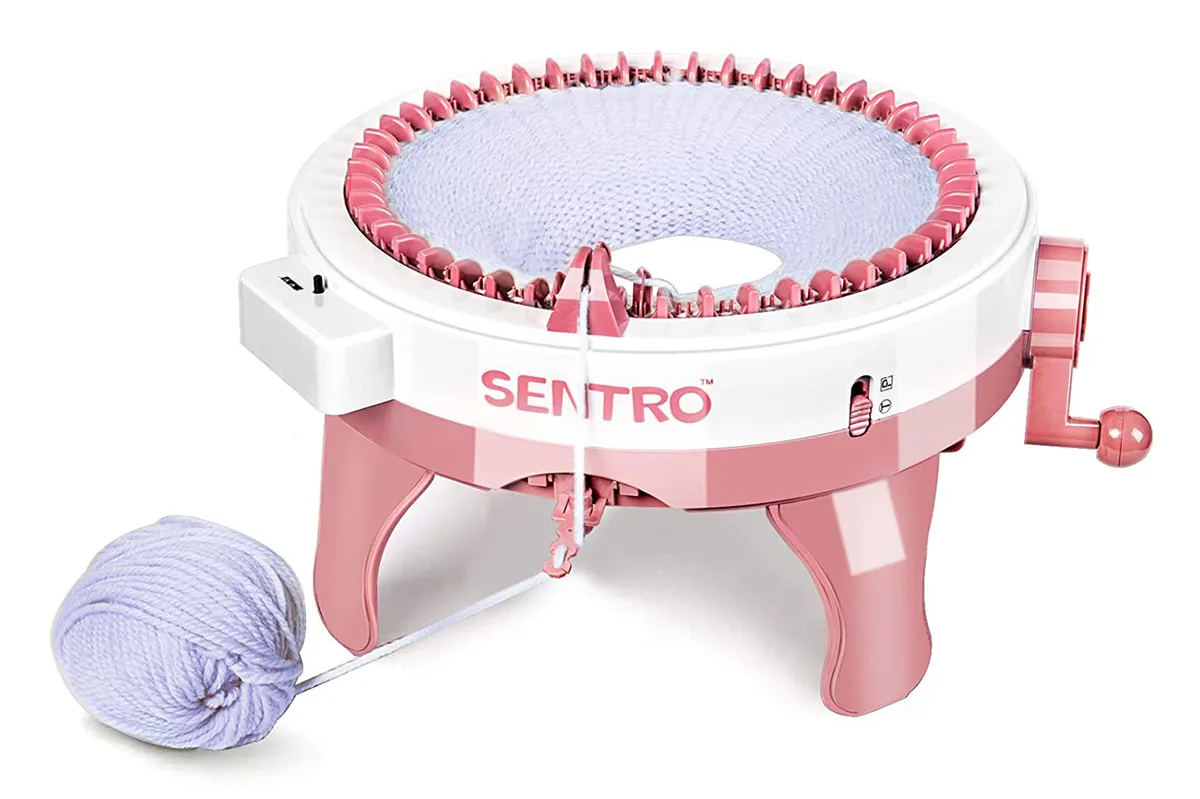 Sentro Knitting Machine 48 Needles Round Loom Knitting Rotating Or Flat  Panel