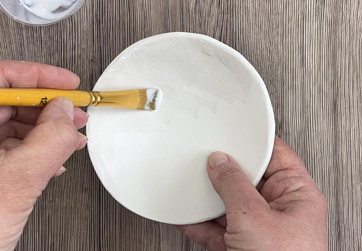 sealing the surface of the clay
