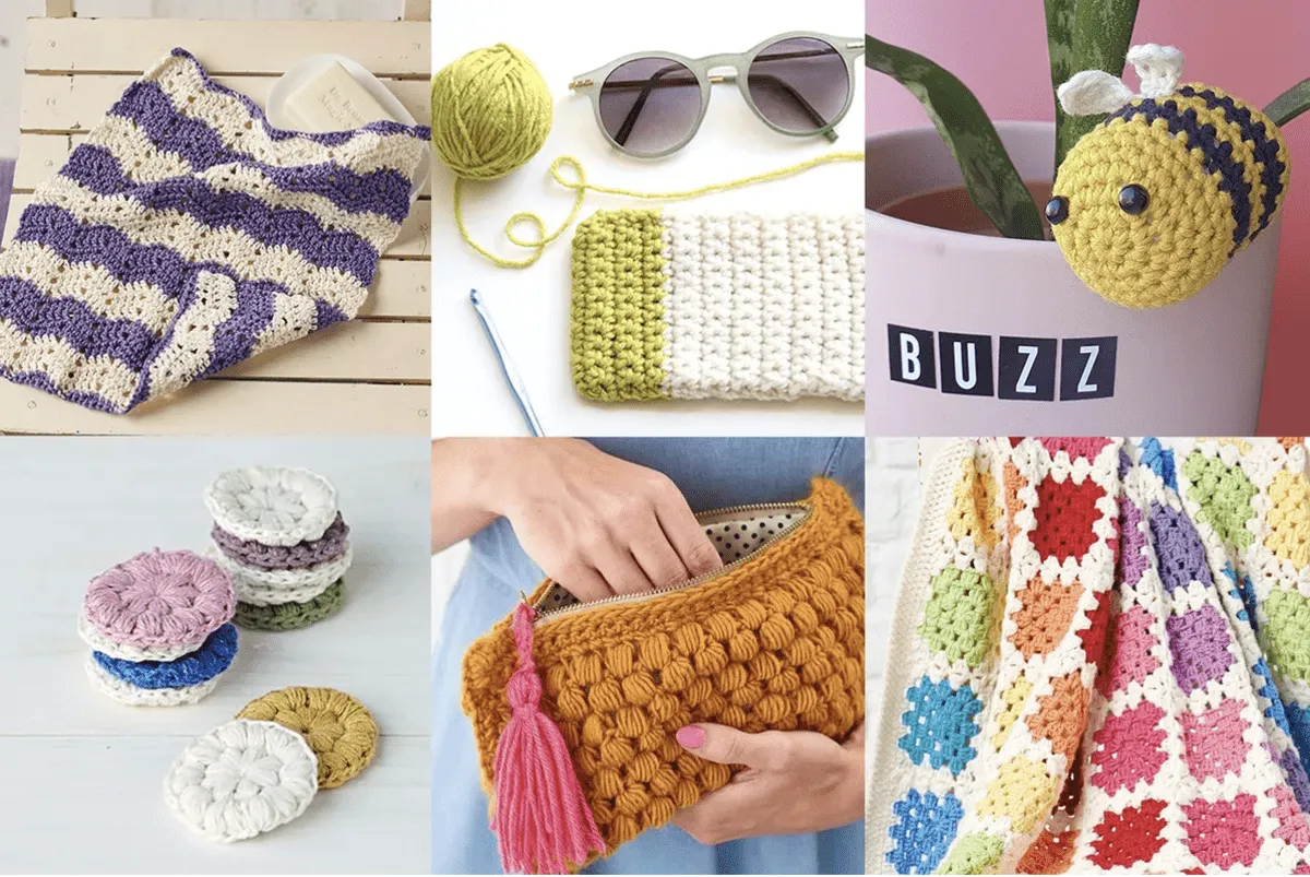 Cheap Beginner Crochet Kit with Crochet Hooks Yarn Set DIY Crochet