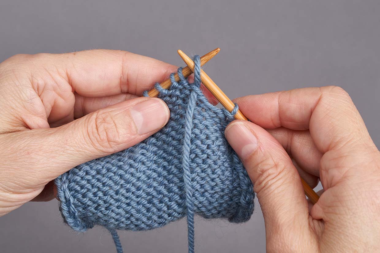 How to knit German short rows – Step 02