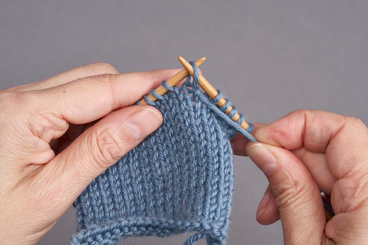 How to knit German short rows – Step 06