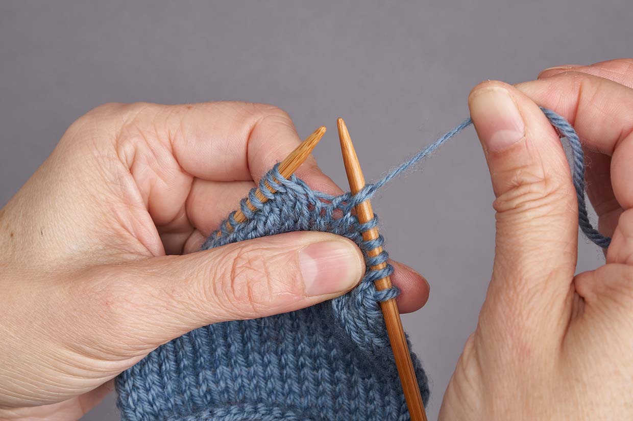 How to knit German short rows – Step 07