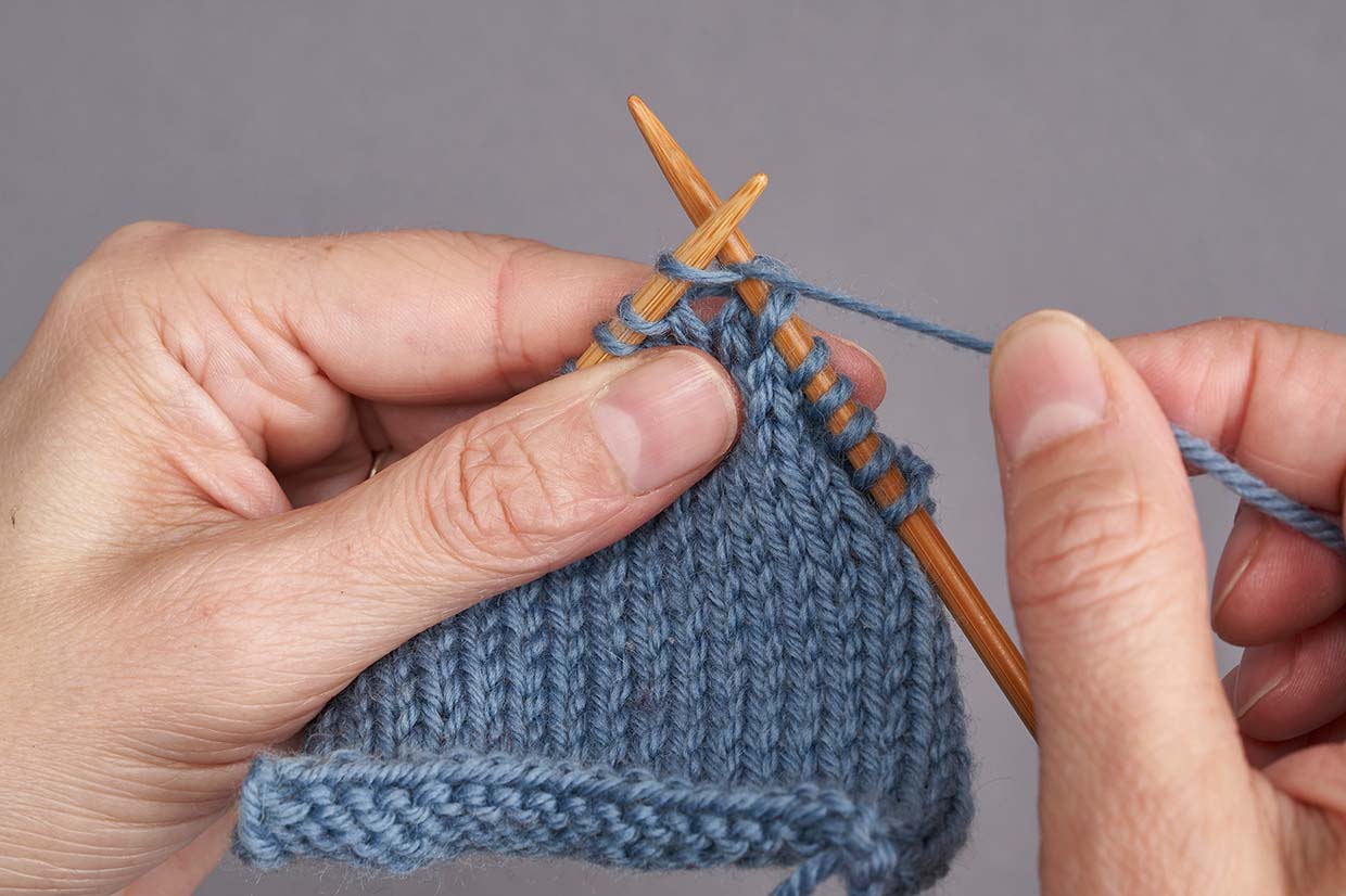 How to knit German short rows - Step 08