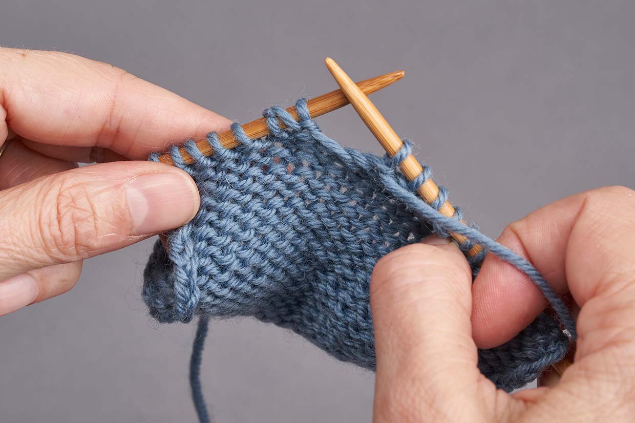 How to knit German short rows - Step 09