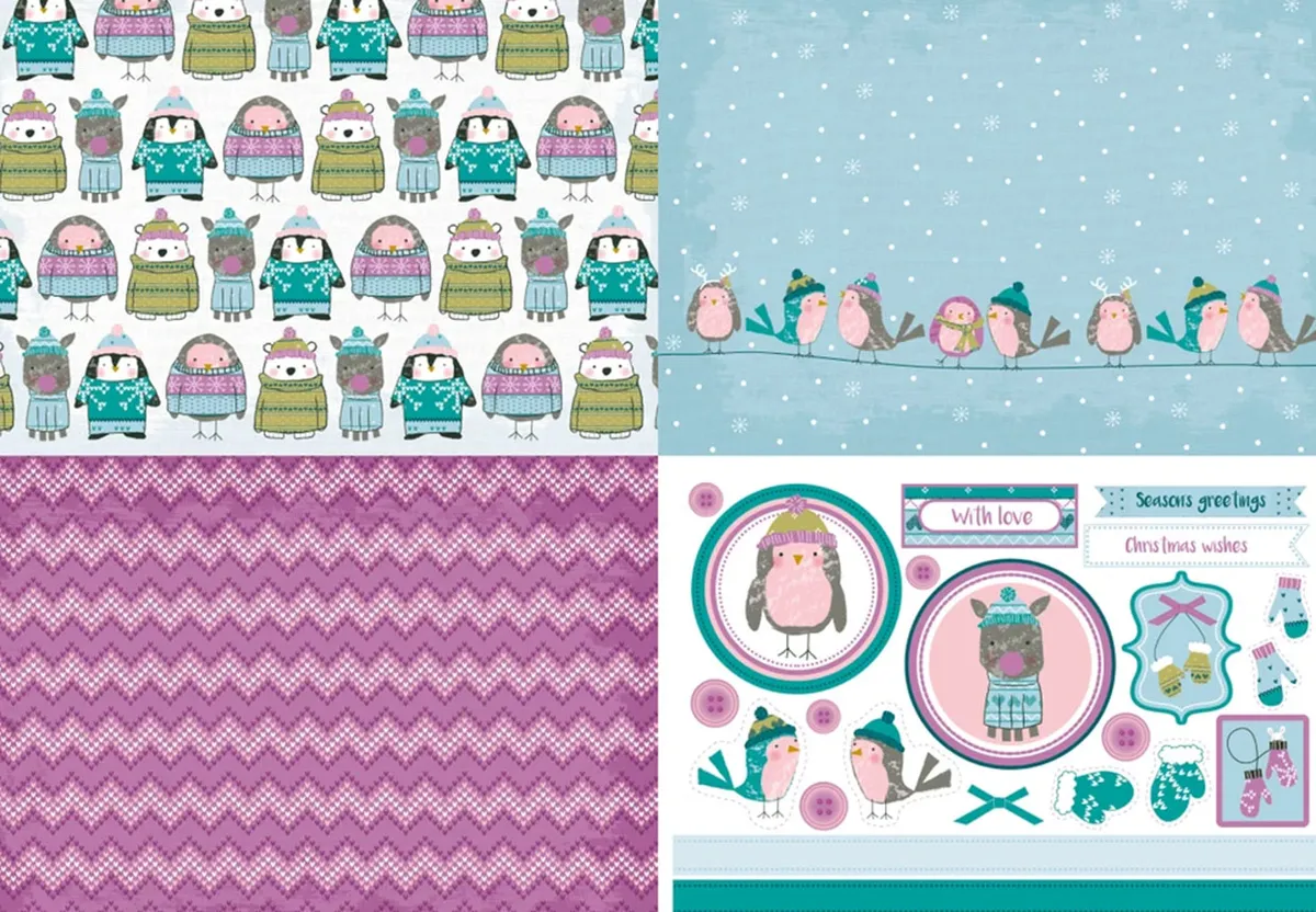 Animals in knitwear printables