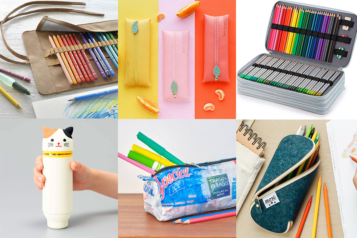Mr. Pen- Pencil Case, Pencil Pouch, 3 Pack, Blue, Felt Fabric Pencil Case,  Pen Bag, Pencil Pouch Small, Pen Case, School Supplies 