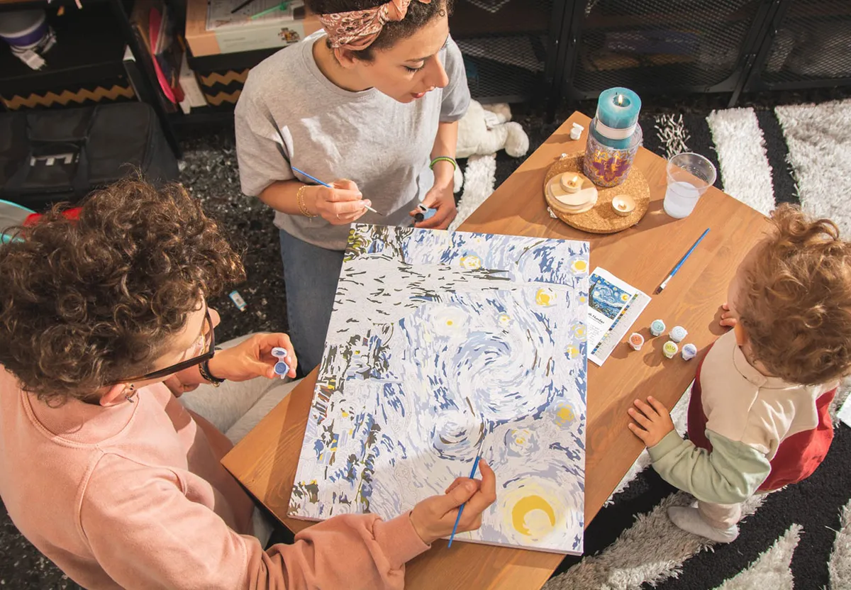 Van Gogh Starry Night Paint with Number kit