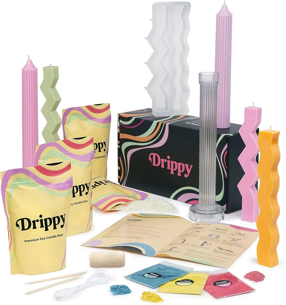 Candle Making Kit DIY Candles Craft Tools Set Pouring Pot Wicks Wax Kit for Adults  Beginners