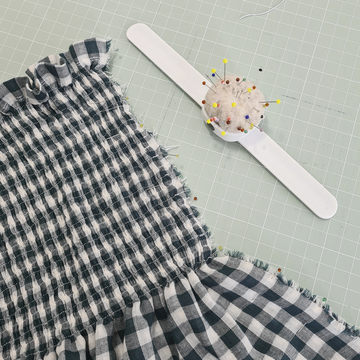 How to sew a shirring dressSTEP 8