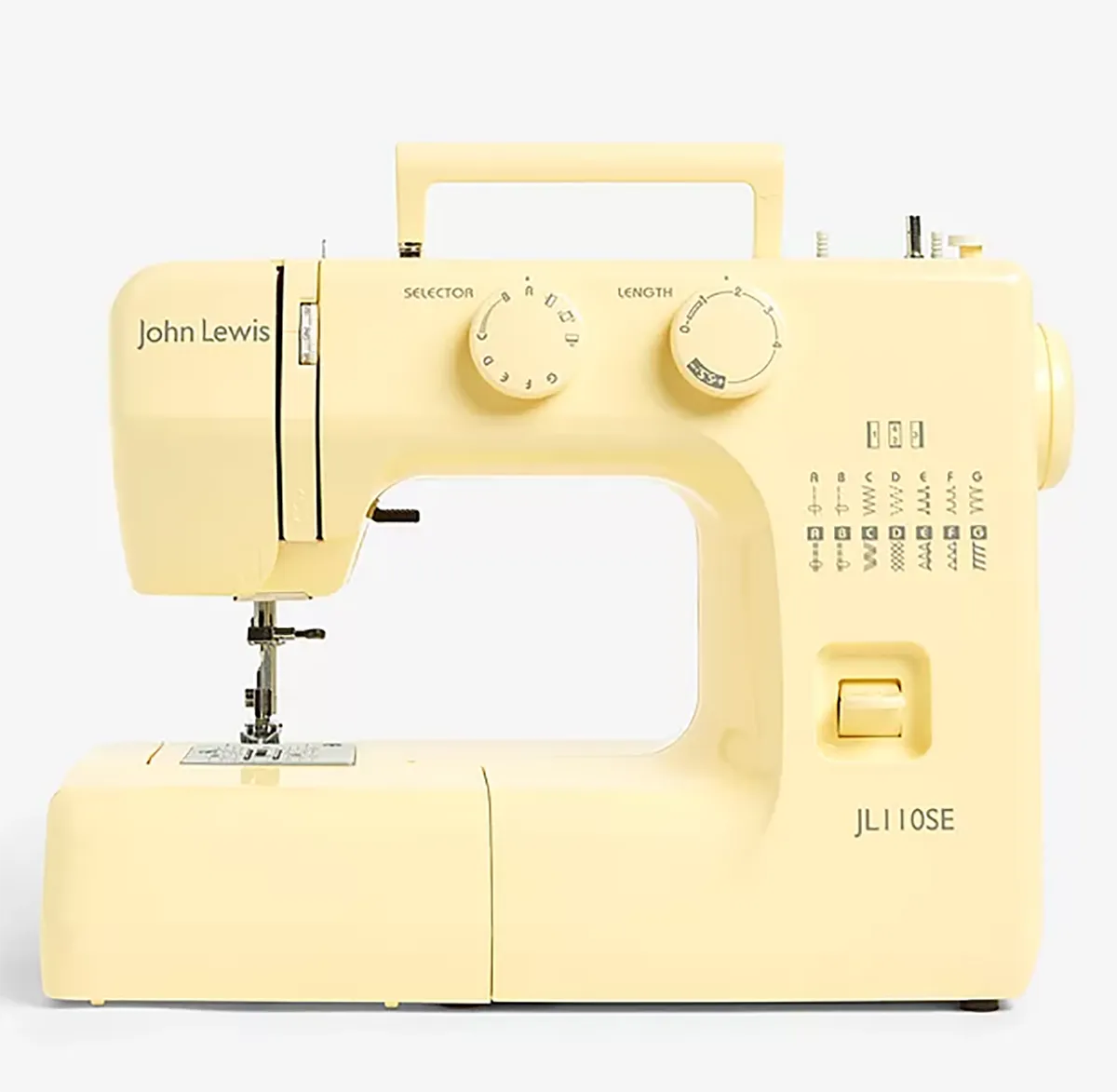 John Lewis & Partners JL110 Sewing Machine, yellow