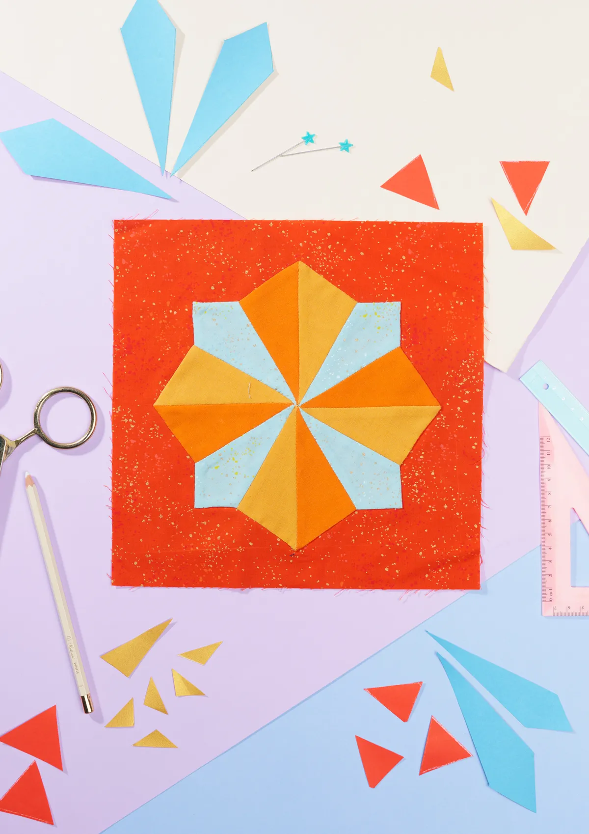 English Paper Piecing Party Block of the Month 4