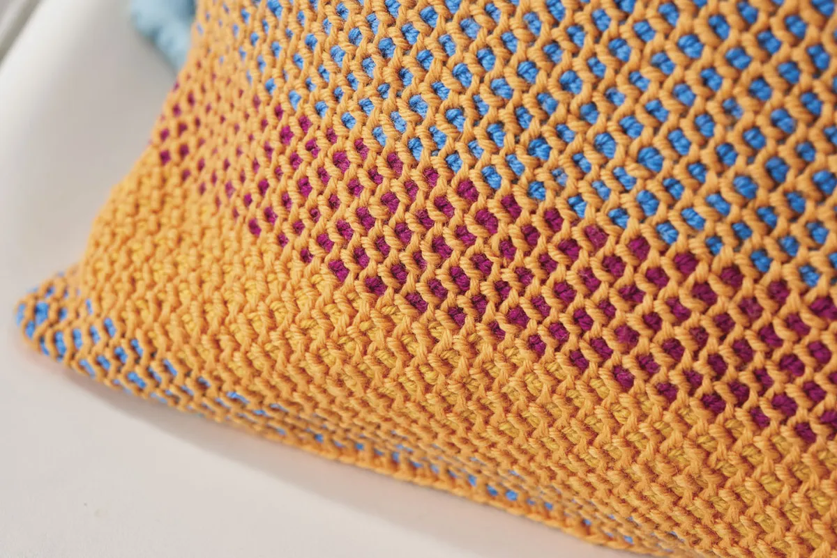 Tunisian-honeycomb-stitch