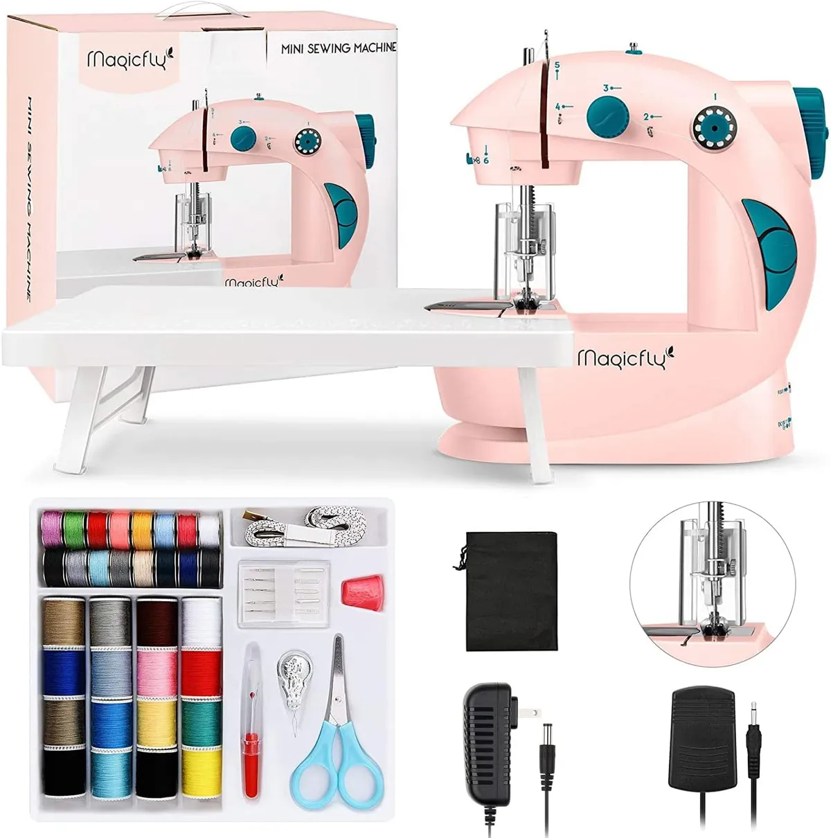 Children's mini portable sewing machine small electric children's sewing  machine Electronic Sewing Machine home toy set