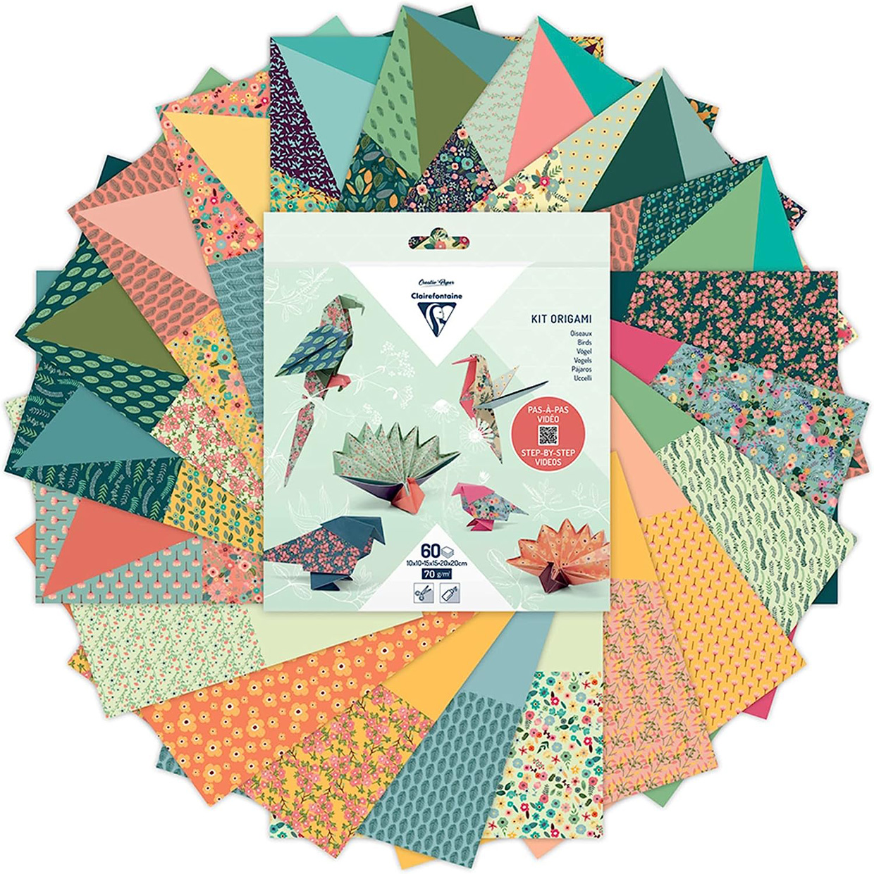 Clairefontaine origami bird paper