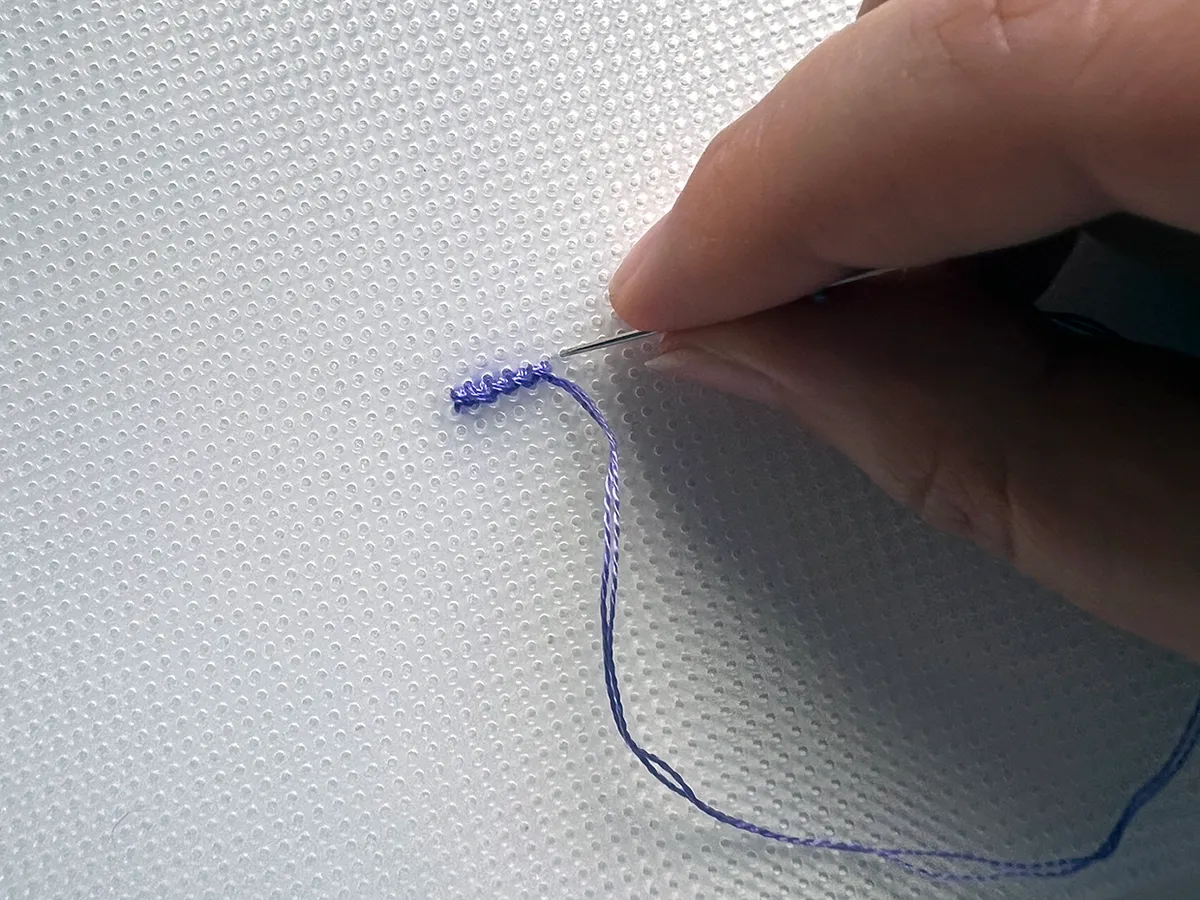 Stitching on Plastic Canvas