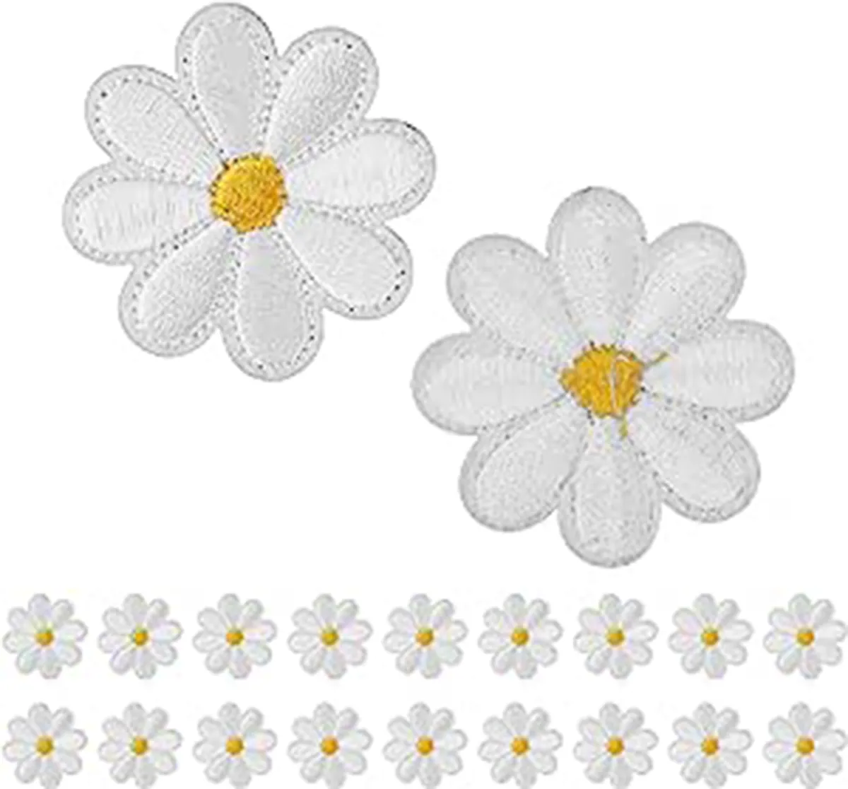 Daisy iron on patches