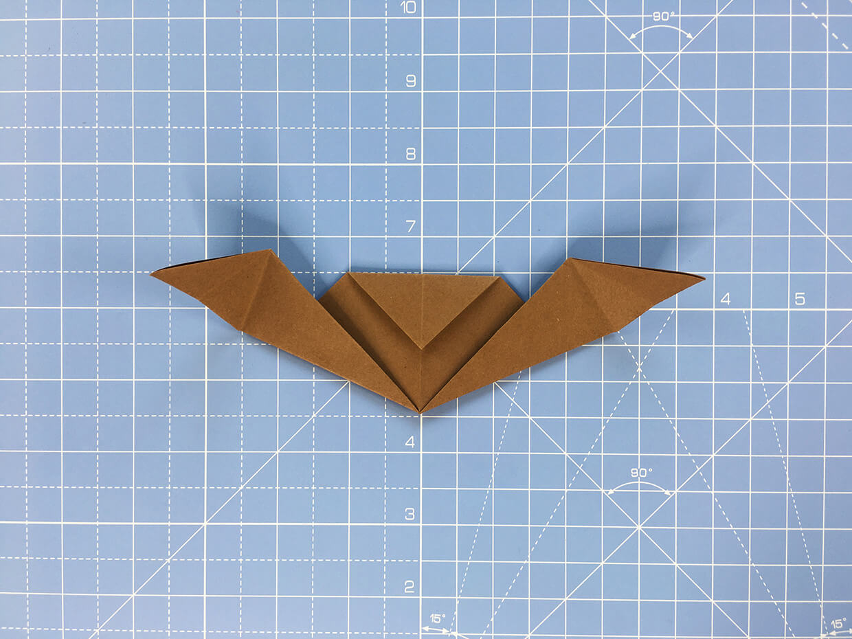 How to make an origami bat – step 10