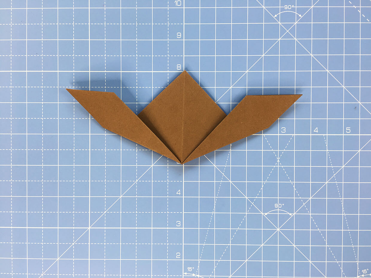 How to make an origami bat – step 6
