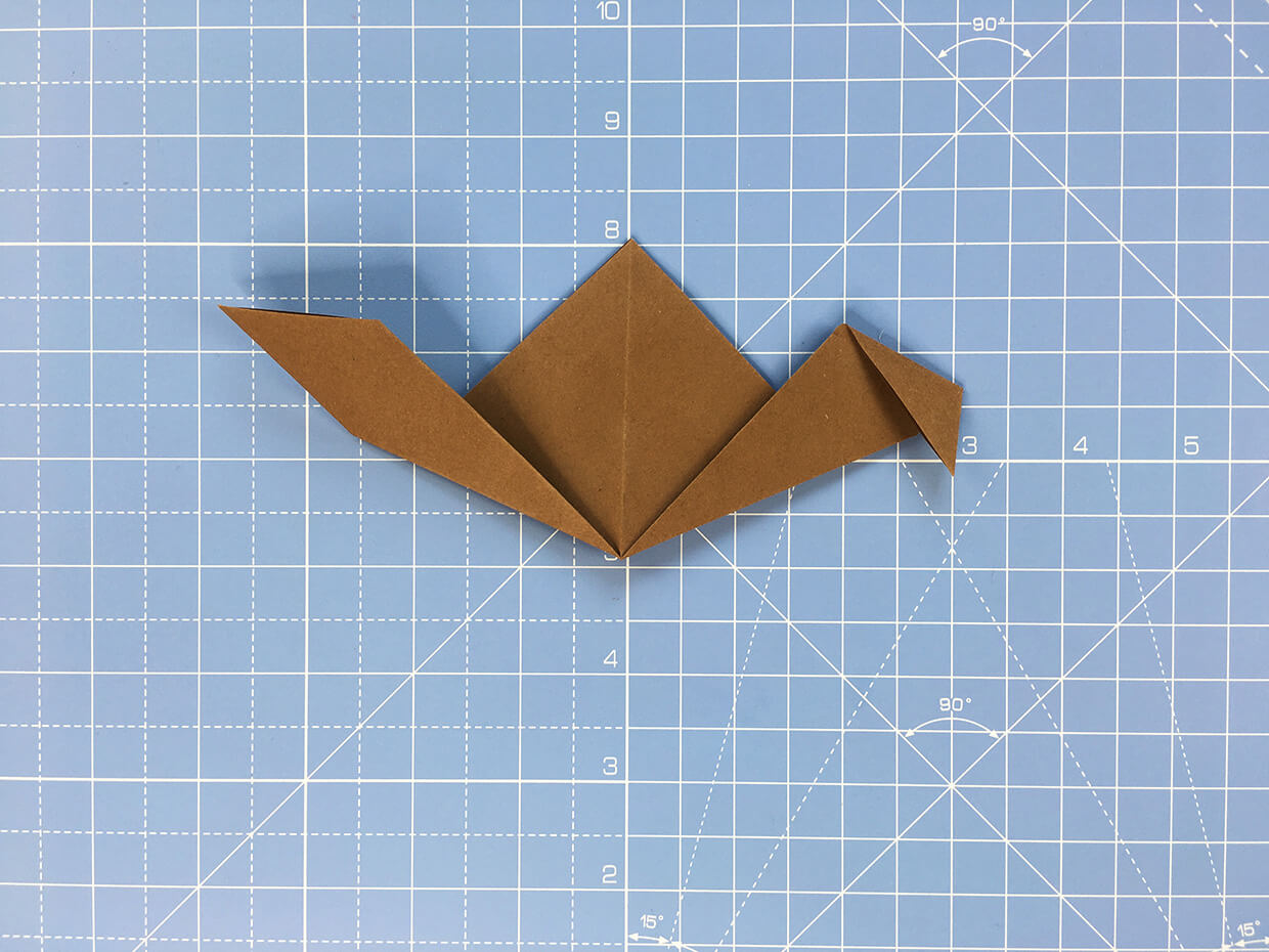 How to make an origami bat – step 7