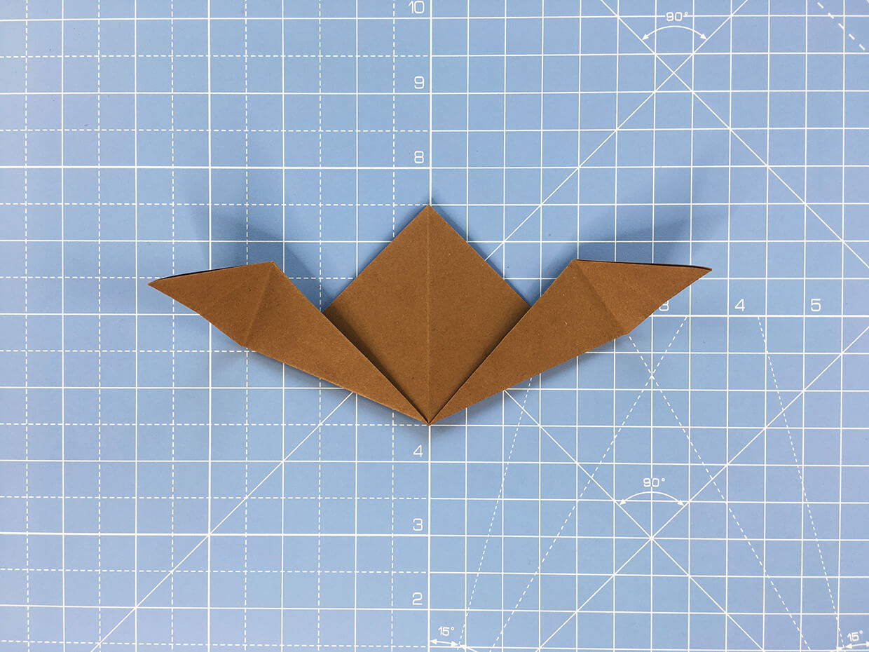 How to make an origami bat – step 9