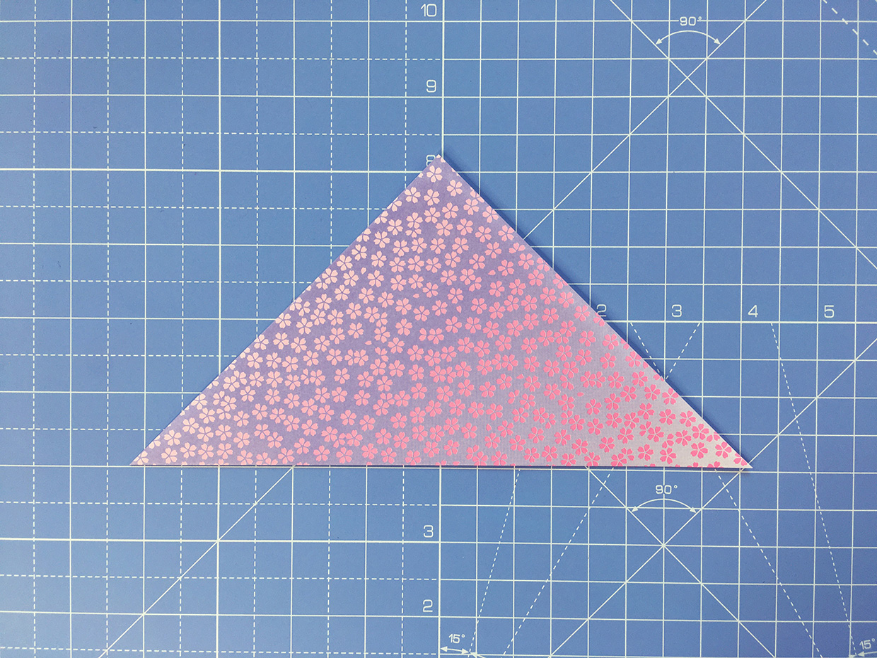 How to make an origami dove – step 1b