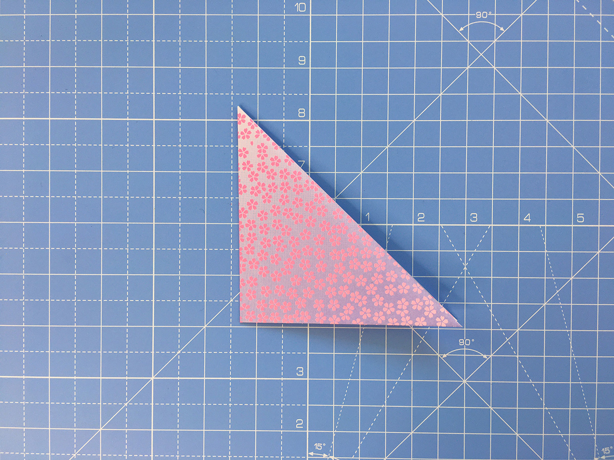 How to make an origami dove – step 2