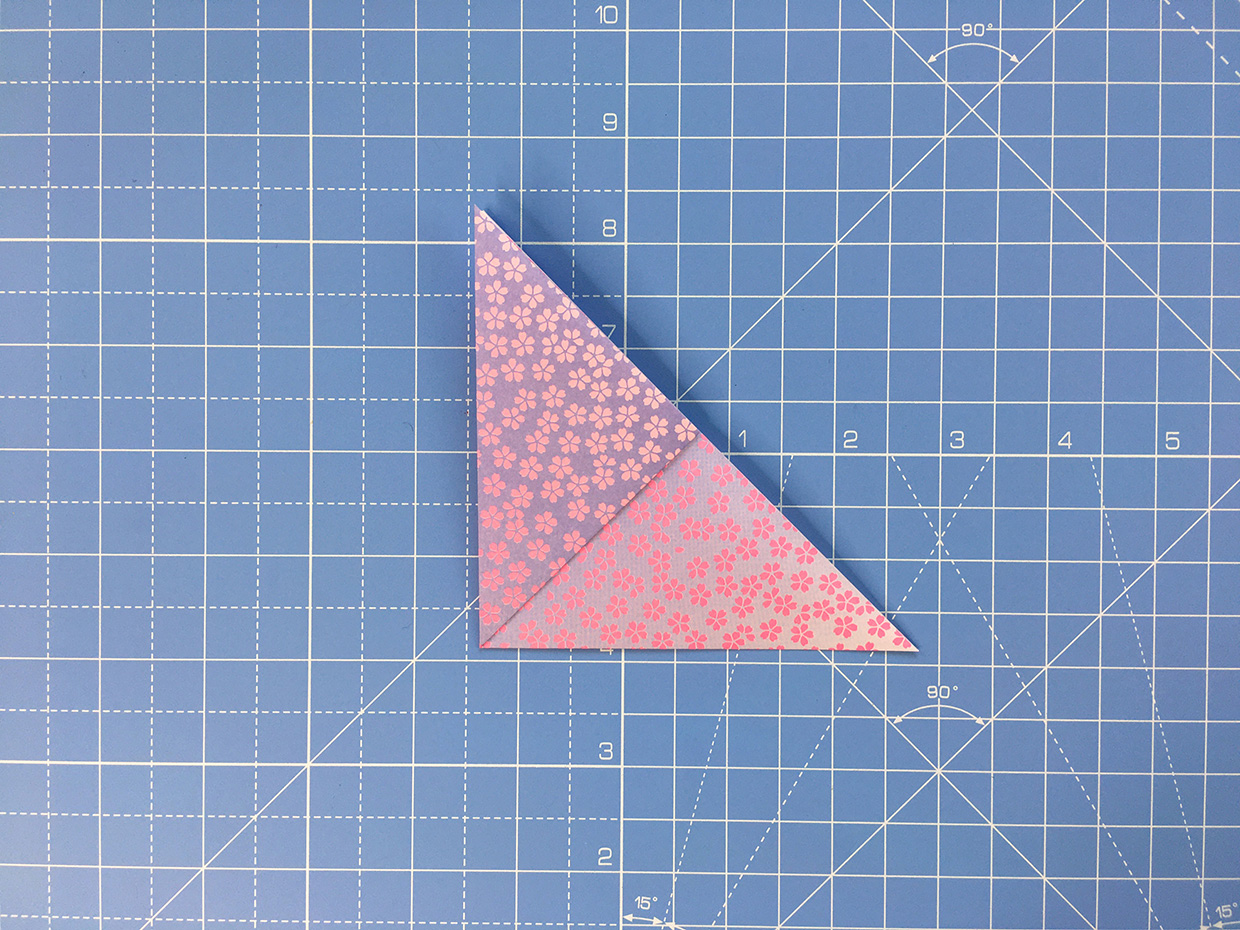 How to make an origami dove – step 3