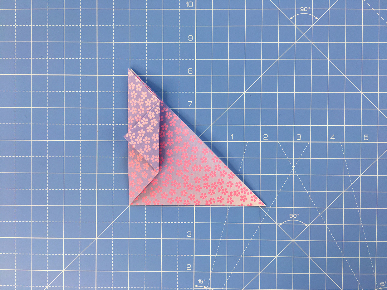 How to make an origami dove – step 4