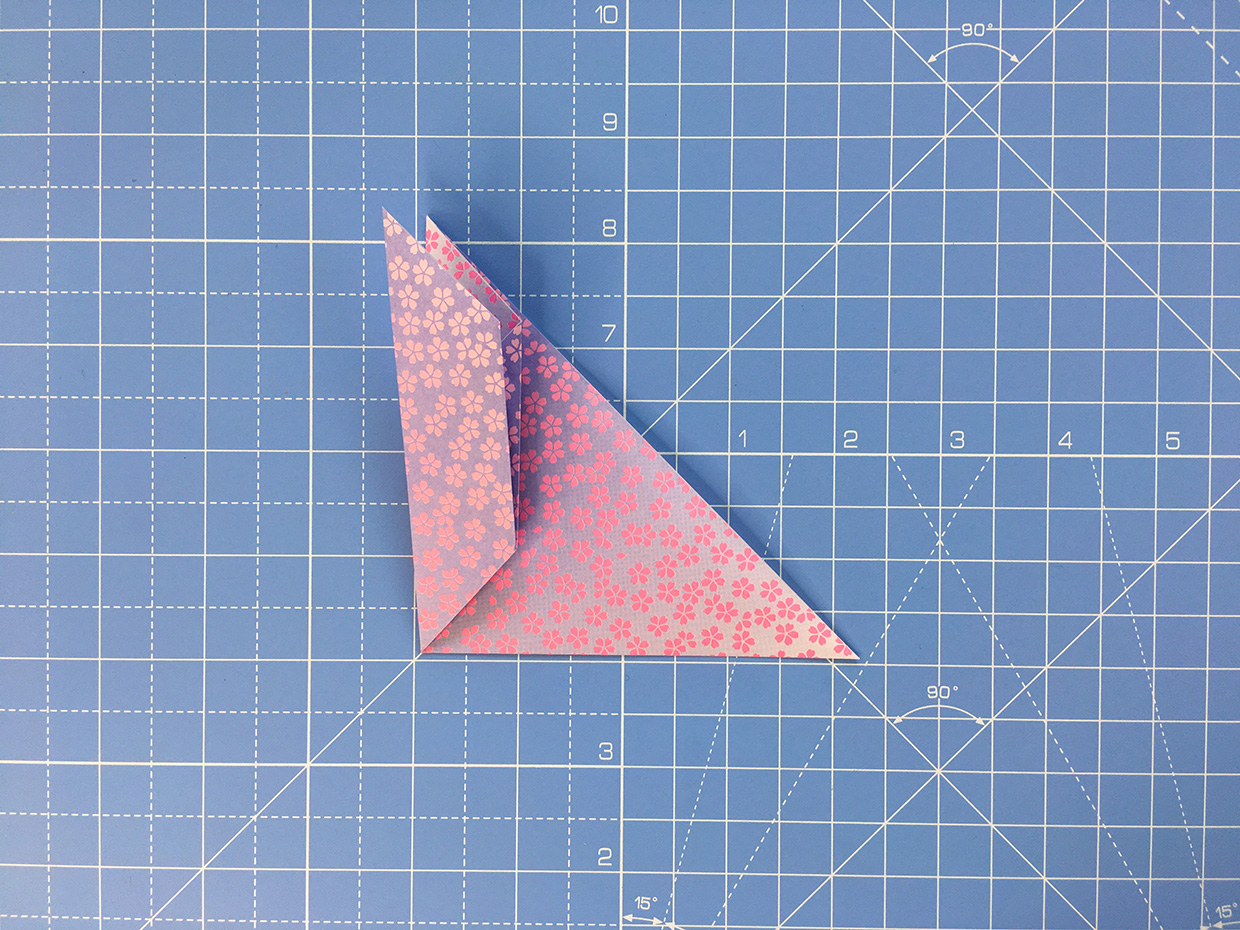 How to make an origami dove – step 5