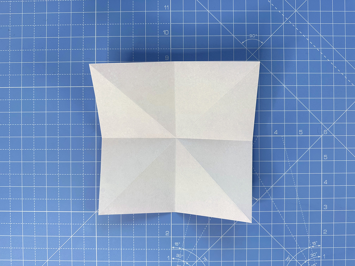 How to make an origami hummingbird – step 2