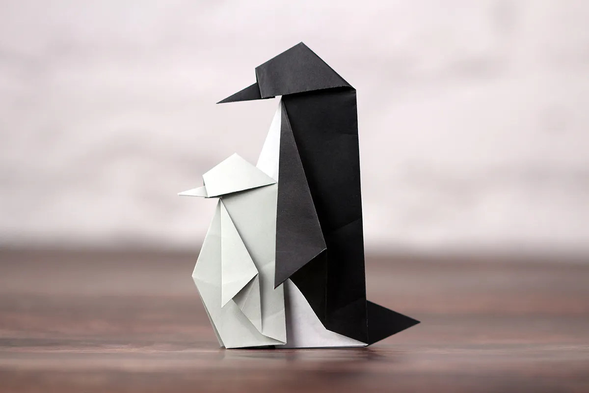 How to make an origami penguin 3
