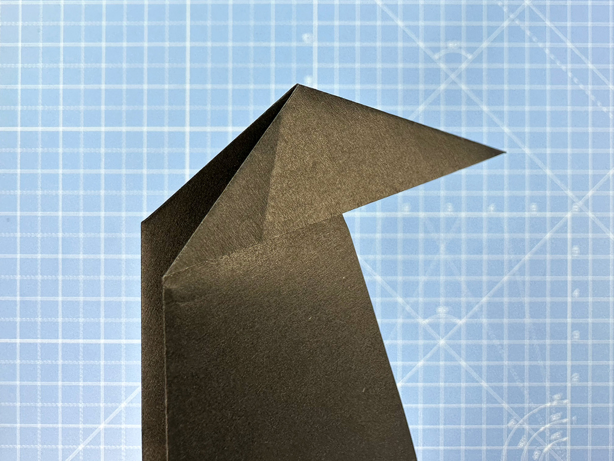 How to make an origami penguin – step 10