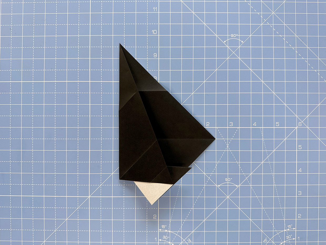 How to make an origami penguin – step 7