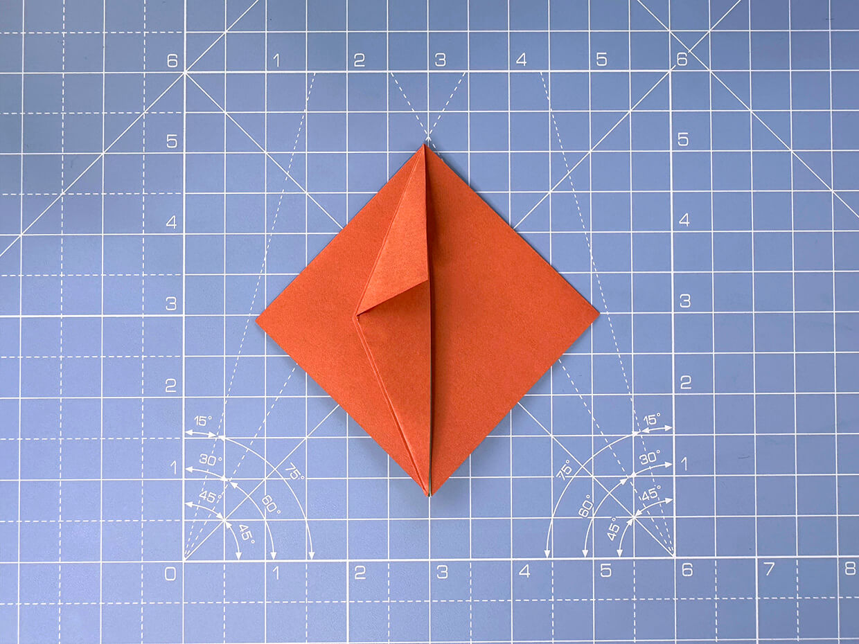 How to make an origami pumpkin – step 10