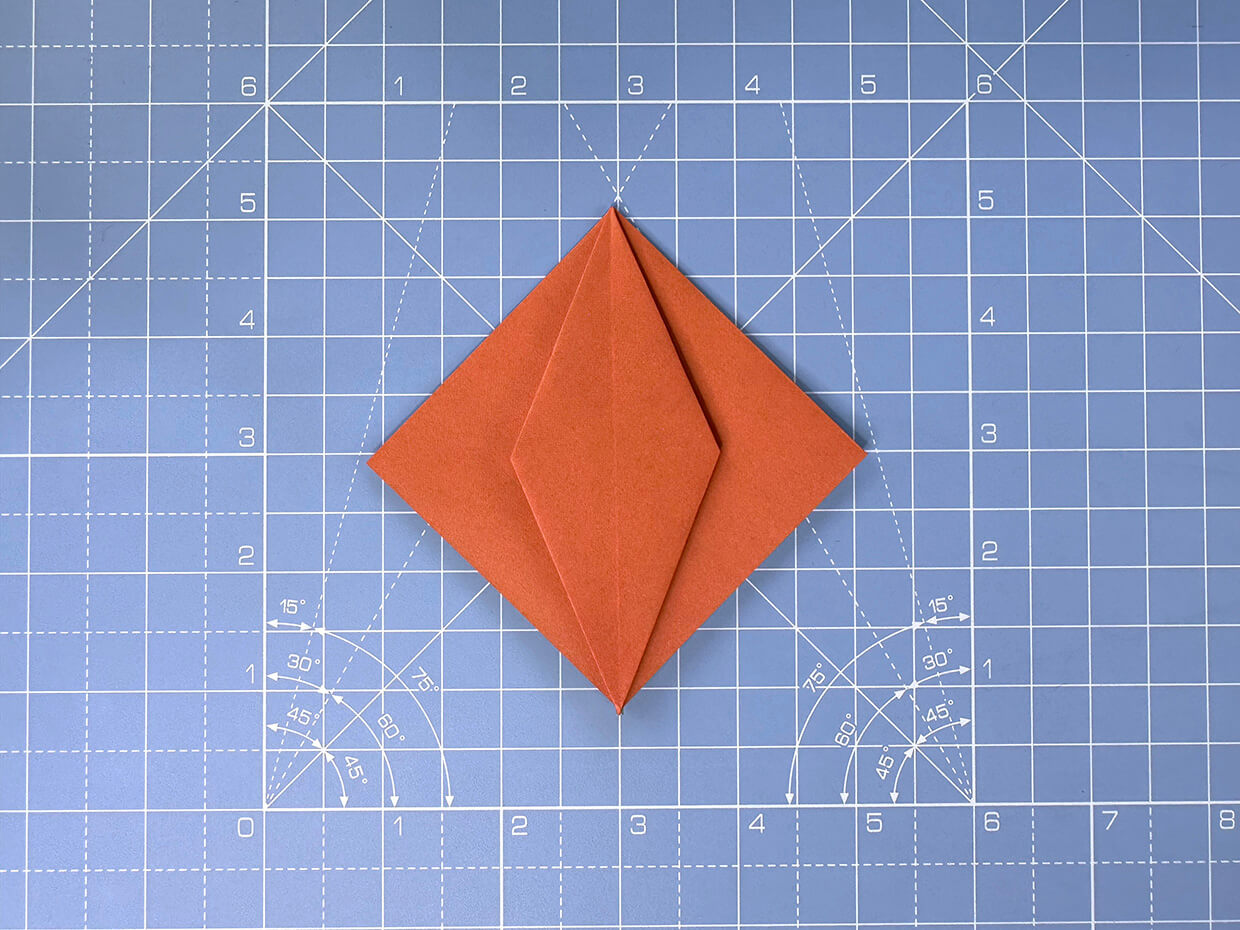 How to make an origami pumpkin - step 11