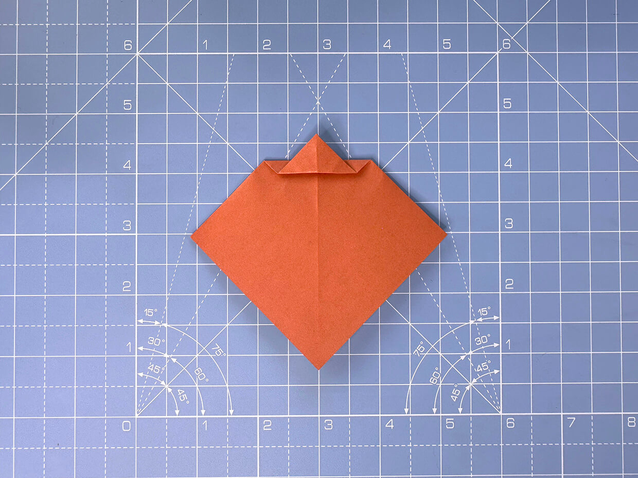 How to make an origami pumpkin - step 13